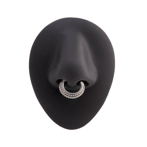 16g Rhodium Plated Opulence Septum Clicker