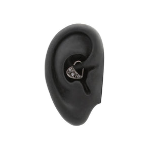 16g Crystal Beaded Rows Bendable Heart Ear Jewelry — Price Per 2