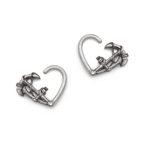 16g Anchor Bendable Heart Ear Jewelry — Price Per 2