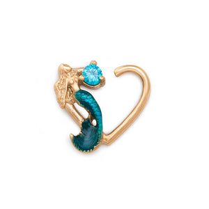 16g Siren’s Jewel PVD Gold Bendable Heart Ear Jewelry — Price Per 2