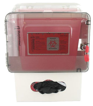 Bemis Sharps Trio - Sharps Cabinet, 5Qt. Sharps Container & Glove Box Holder