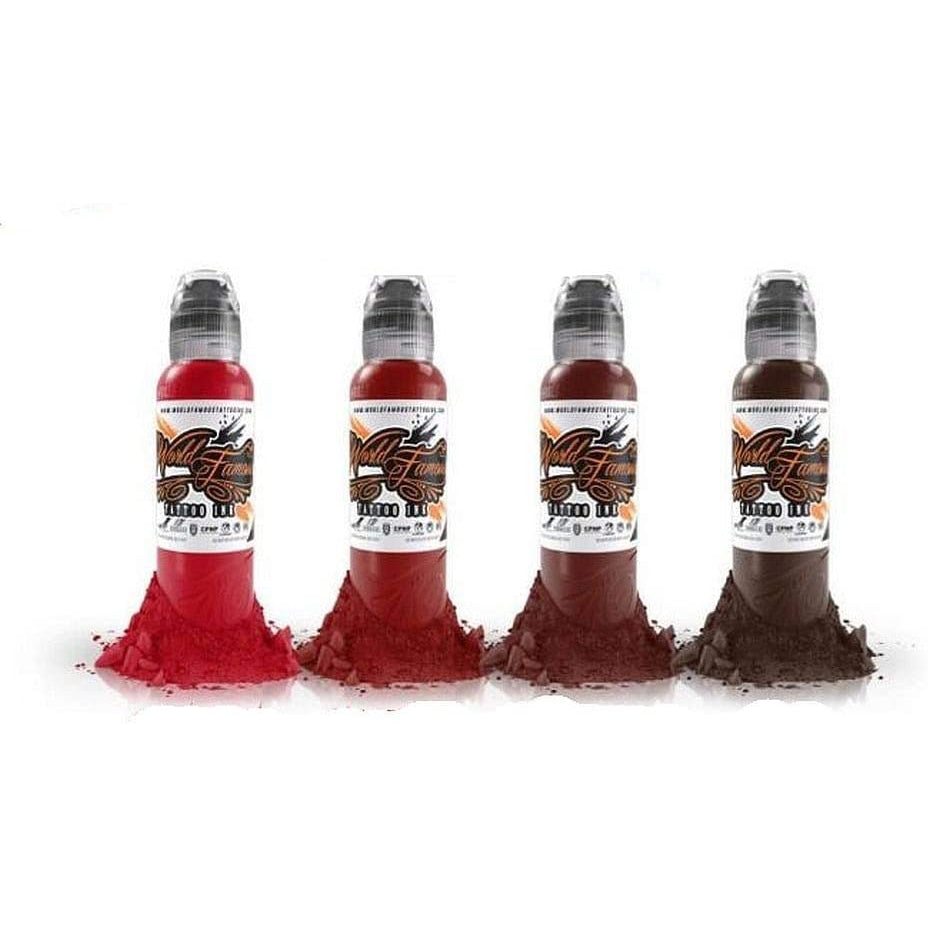 4 bottle Mak's Blood Set — World Famous Tattoo Ink — Pick Size