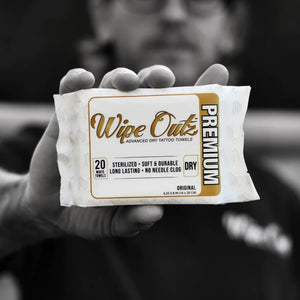 Wipe Outz Premium Dry White Tattoo Towels