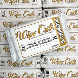 Wipe Outz Premium XL Dry White Tattoo Towels